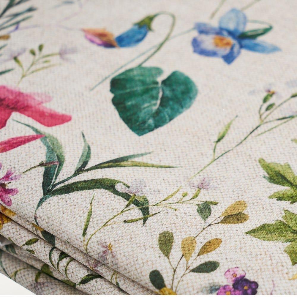 lolahome Funda nórdica con flores beige de algodón natural para cama de 90 cm