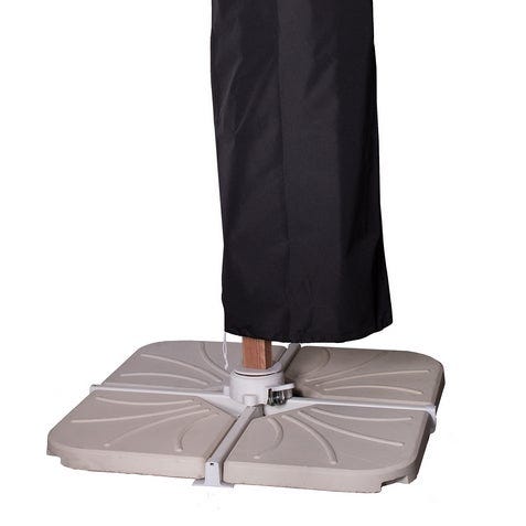 lolahome Funda protectora para parasol Tiber de lona antilluvia negra de 65x240 cm