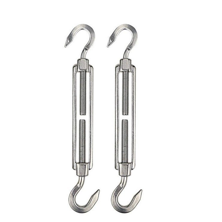 Lolahome Kit De Fijación De Toldo Vela De Sombreo. 24 Piezas De Acero Inoxidable. Resistente Y Duradero. Mosquetones Tensores Y Enganches Fijos. Para Toldo Vela Cuadrado Rectangular Triangular