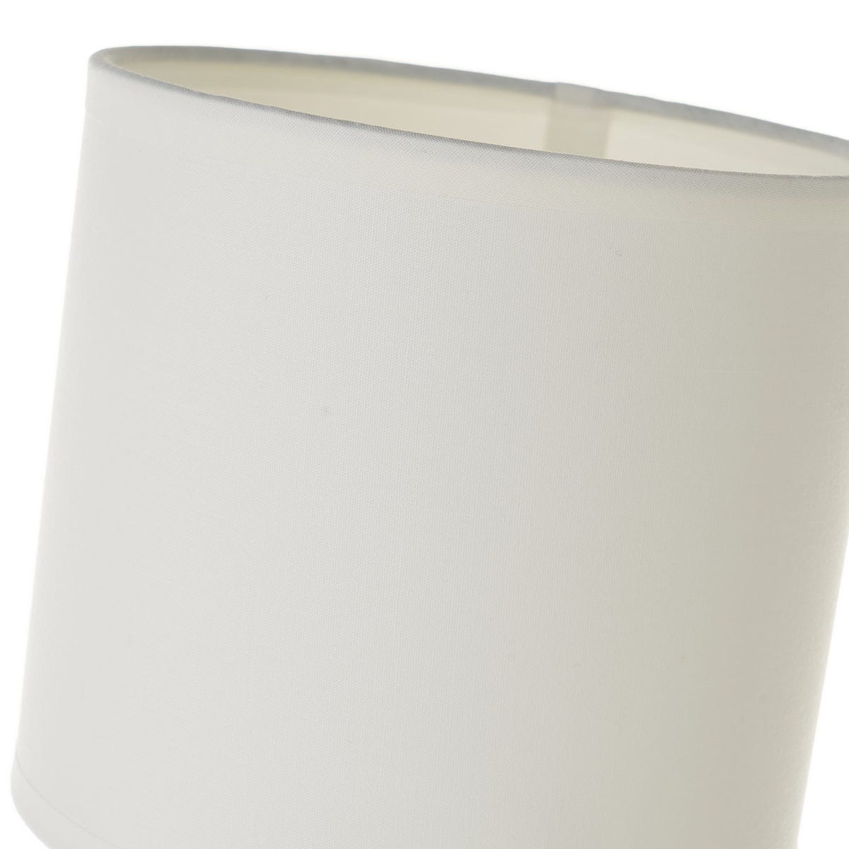 Lolahome Lámpara De Mesa Cenefa De Cerámica Plata De Ø 14x26 Cm