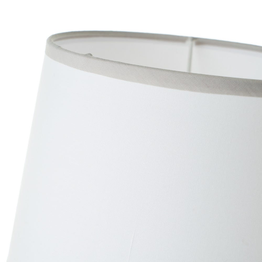 Lolahome Lámpara De Mesa Diamante De Cerámica Gris De Ø 20x32 Cm