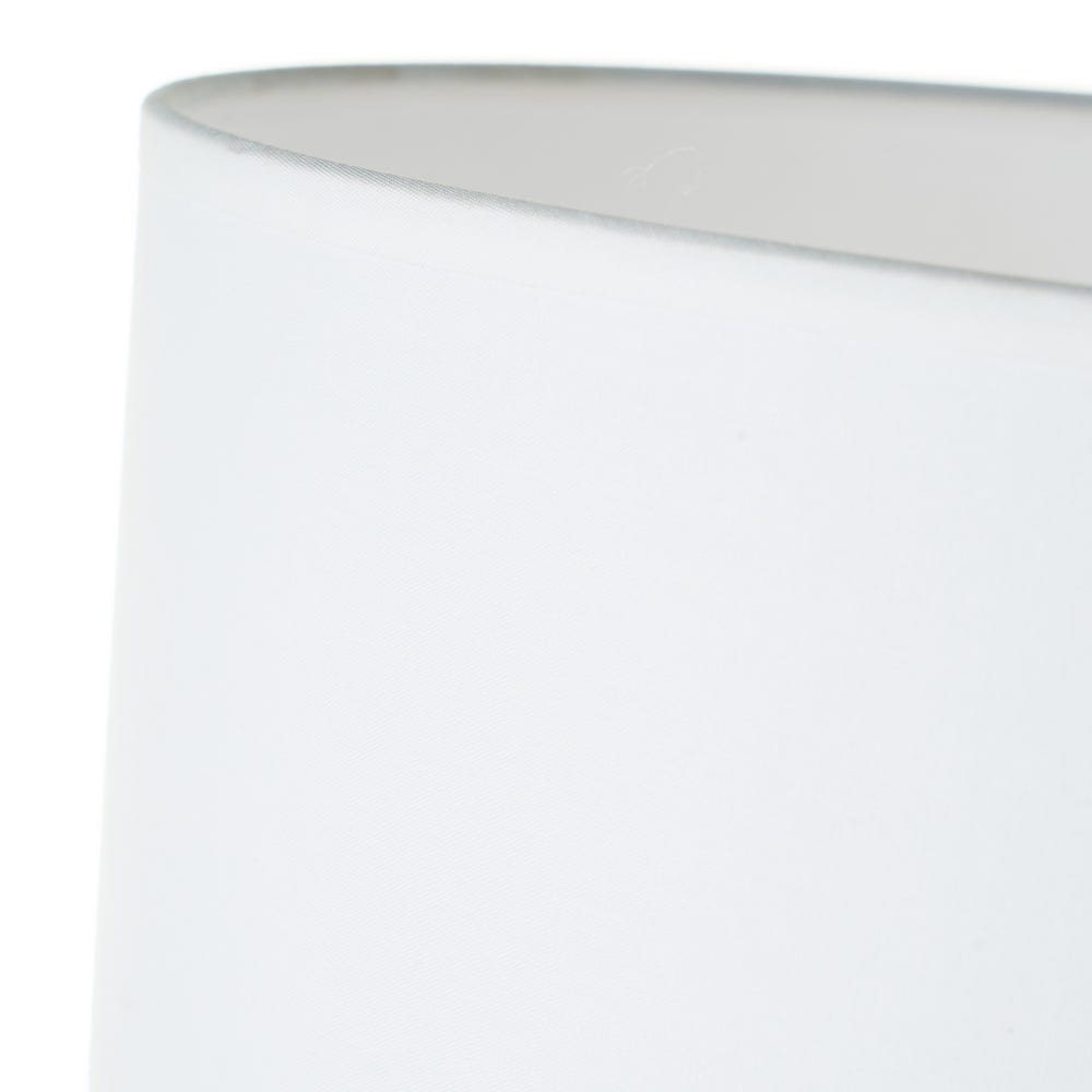 Lolahome Lámpara De Mesa Geométrica De Lino Y Madera Natural De Ø 30x52 Cm