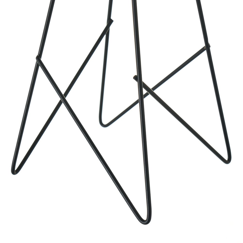 Lolahome Lámpara De Mesa Trípode De Lino Y Metal De Ø 23x38 Cm