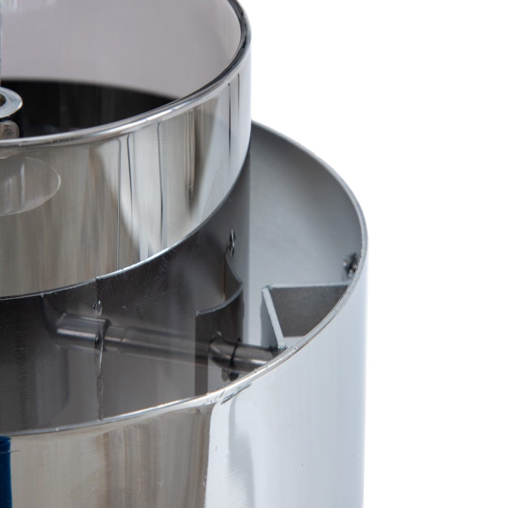 Lolahome Lámpara De Techo Cilíndrica De Cristal Y Metal Plata De Ø 13x120 Cm