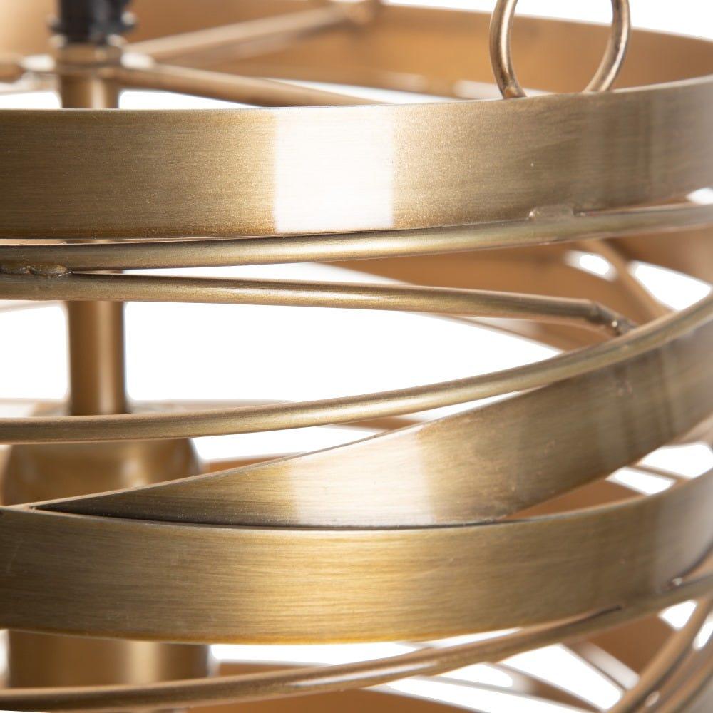 Lolahome Lámpara De Techo Cilíndrica De Metal Cobre De Ø 26x36 Cm