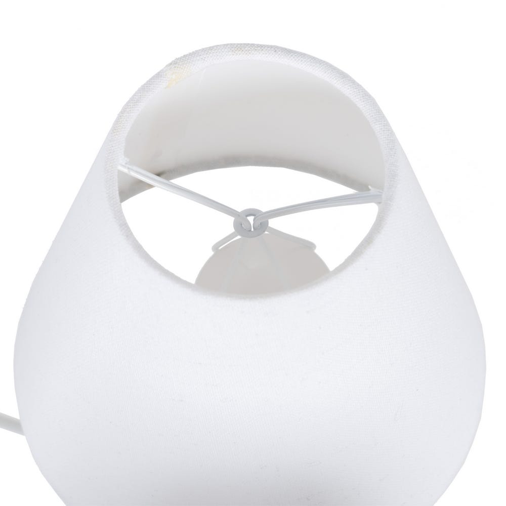 Lolahome Lámpara De Techo Con 6 Brazos De Metal Blanco Roto De 47x47x52 Cm