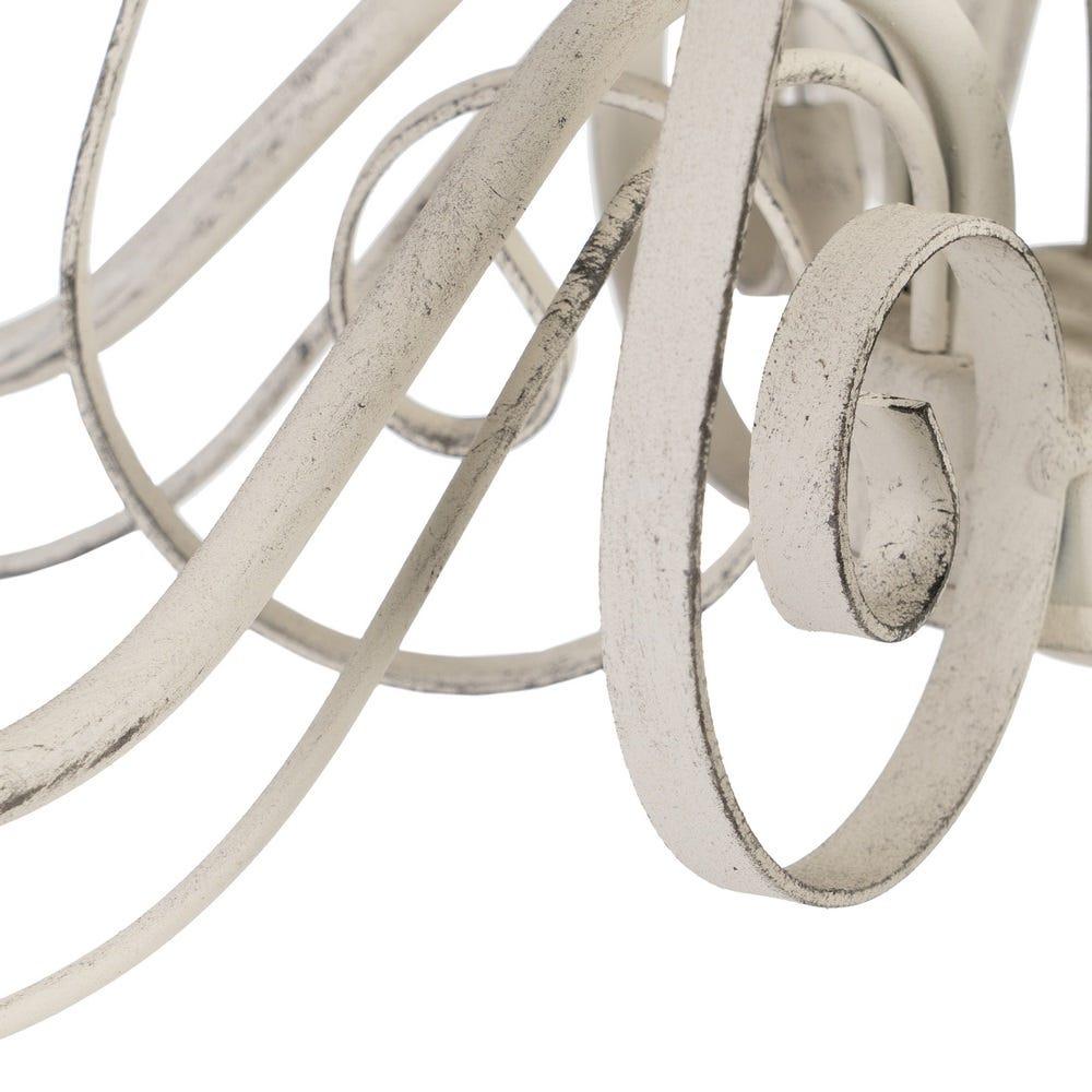 Lolahome Lámpara De Techo Con 6 Brazos Rozada De Metal Taupe De 54x54x40 Cm