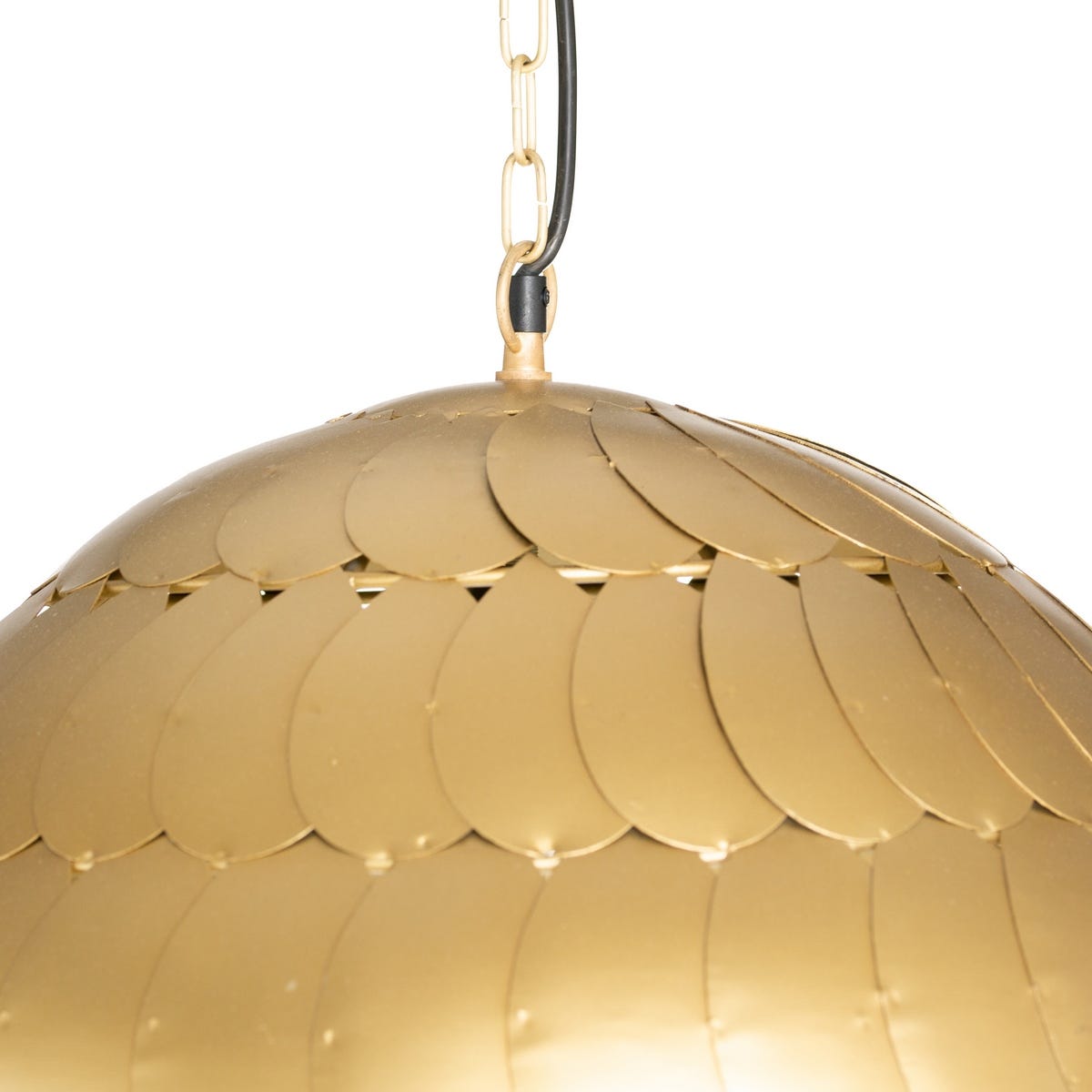 Lolahome Lámpara De Techo Con Pantalla Pétalos De Hierro Cobre De Ø 52x39 Cm