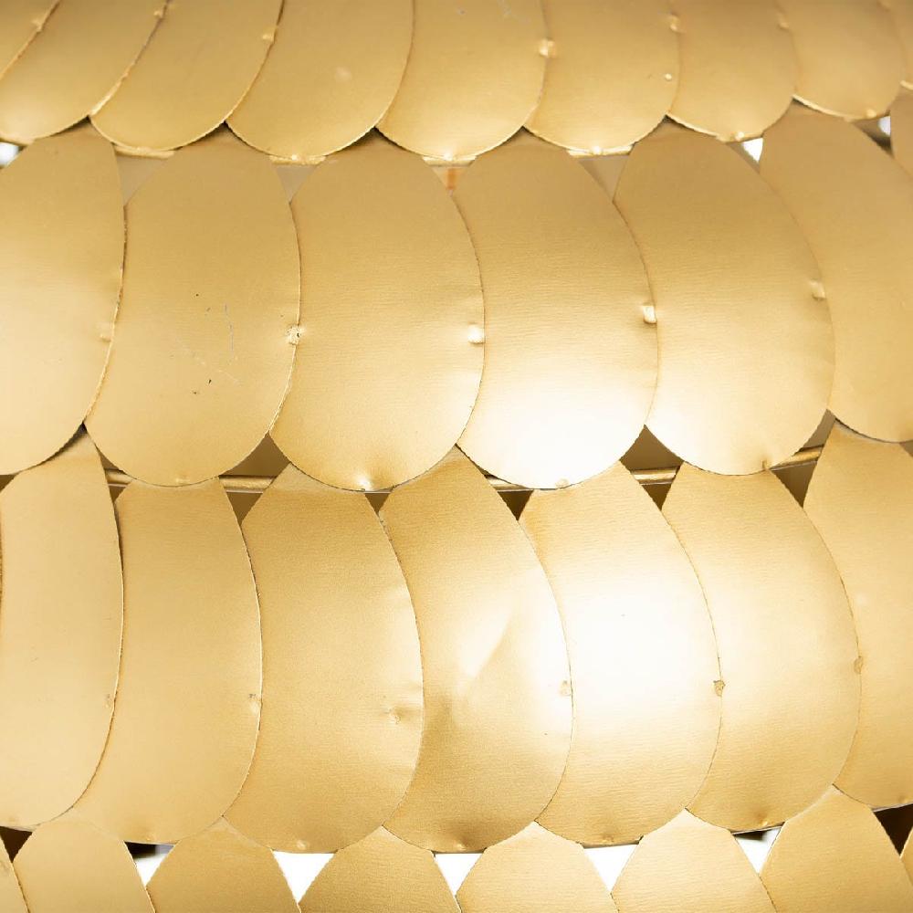 Lolahome Lámpara De Techo Con Pantalla Pétalos De Hierro Cobre De Ø 62x47 Cm