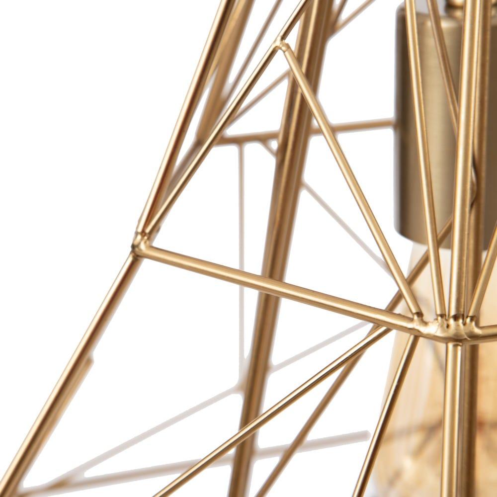 Lolahome Lámpara De Techo Diamante De Metal De Ø 35x45 Cm