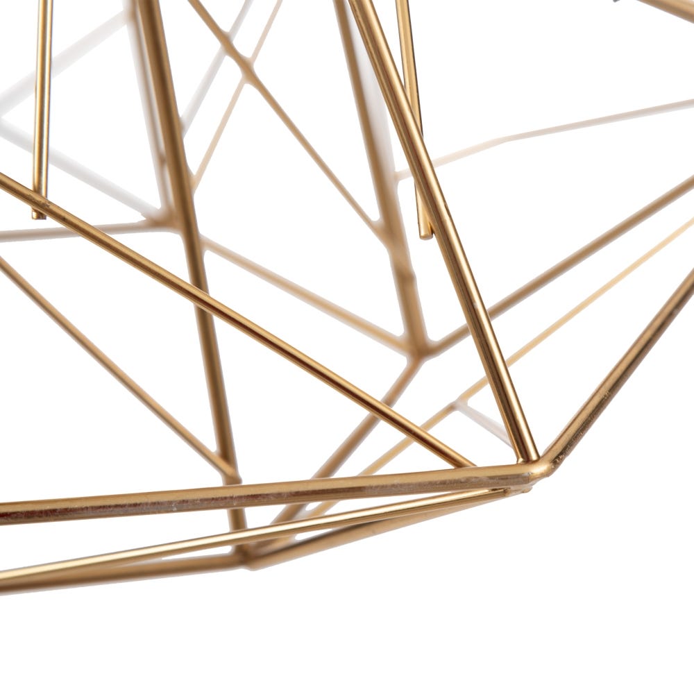 Lolahome Lámpara De Techo Diamante De Metal De Ø 35x45 Cm