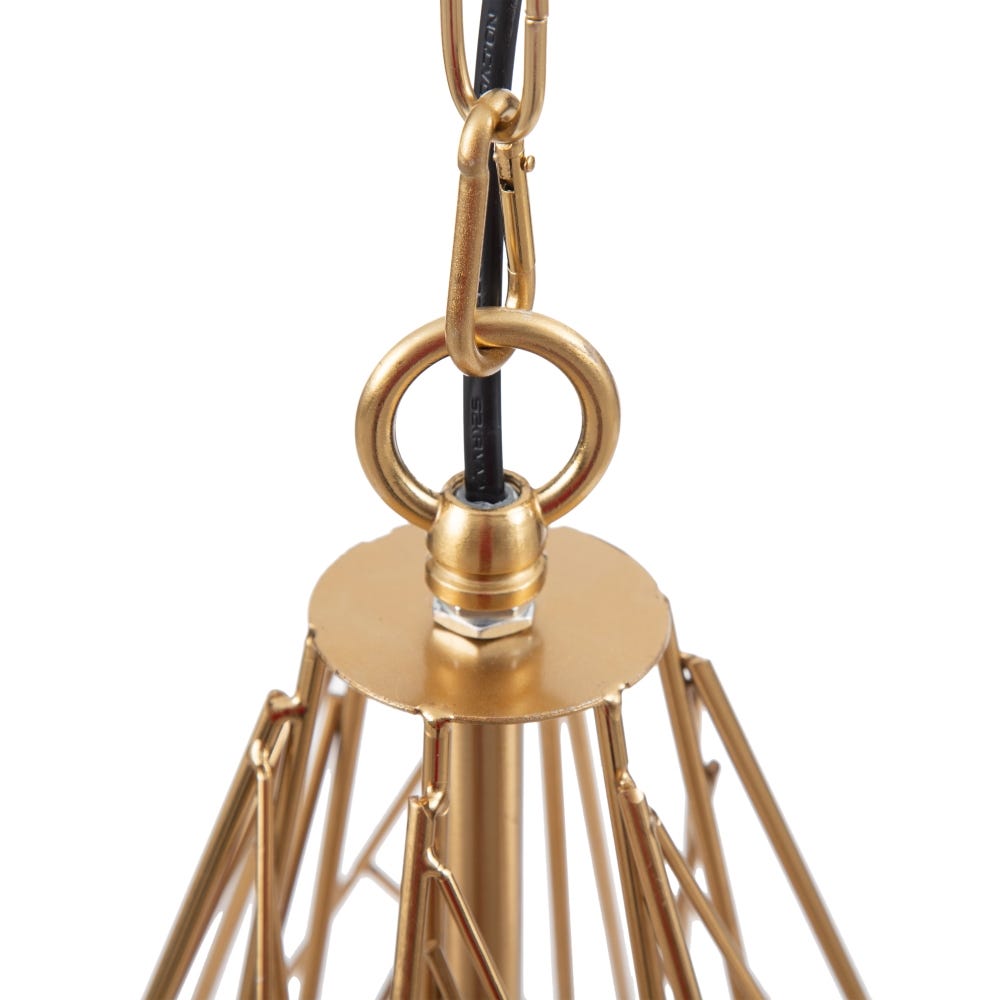 lolahome Lámpara de techo diamante de metal de Ø 35x45 cm