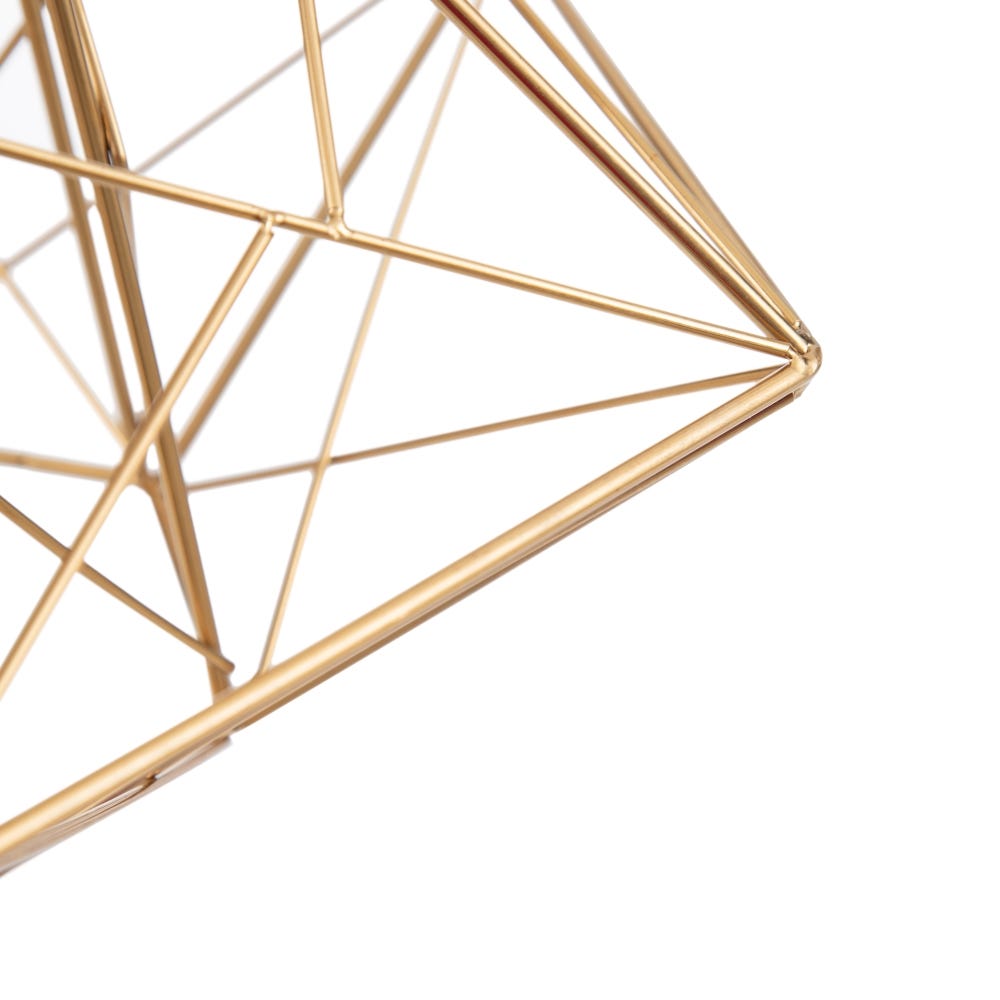 Lolahome Lámpara De Techo Geométrica De Metal De Ø 30x36 Cm