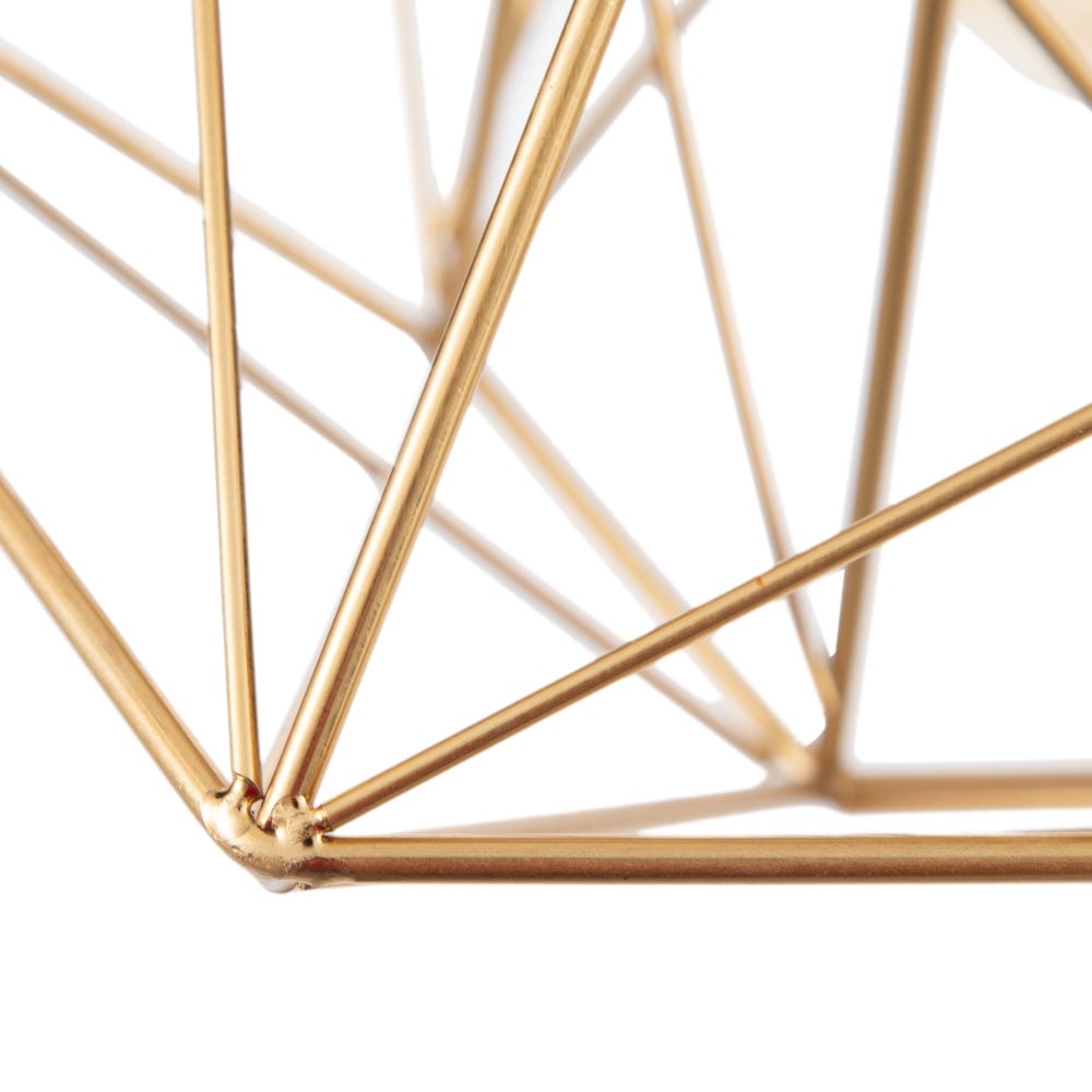 Lolahome Lámpara De Techo Geométrica De Metal De Ø 30x36 Cm