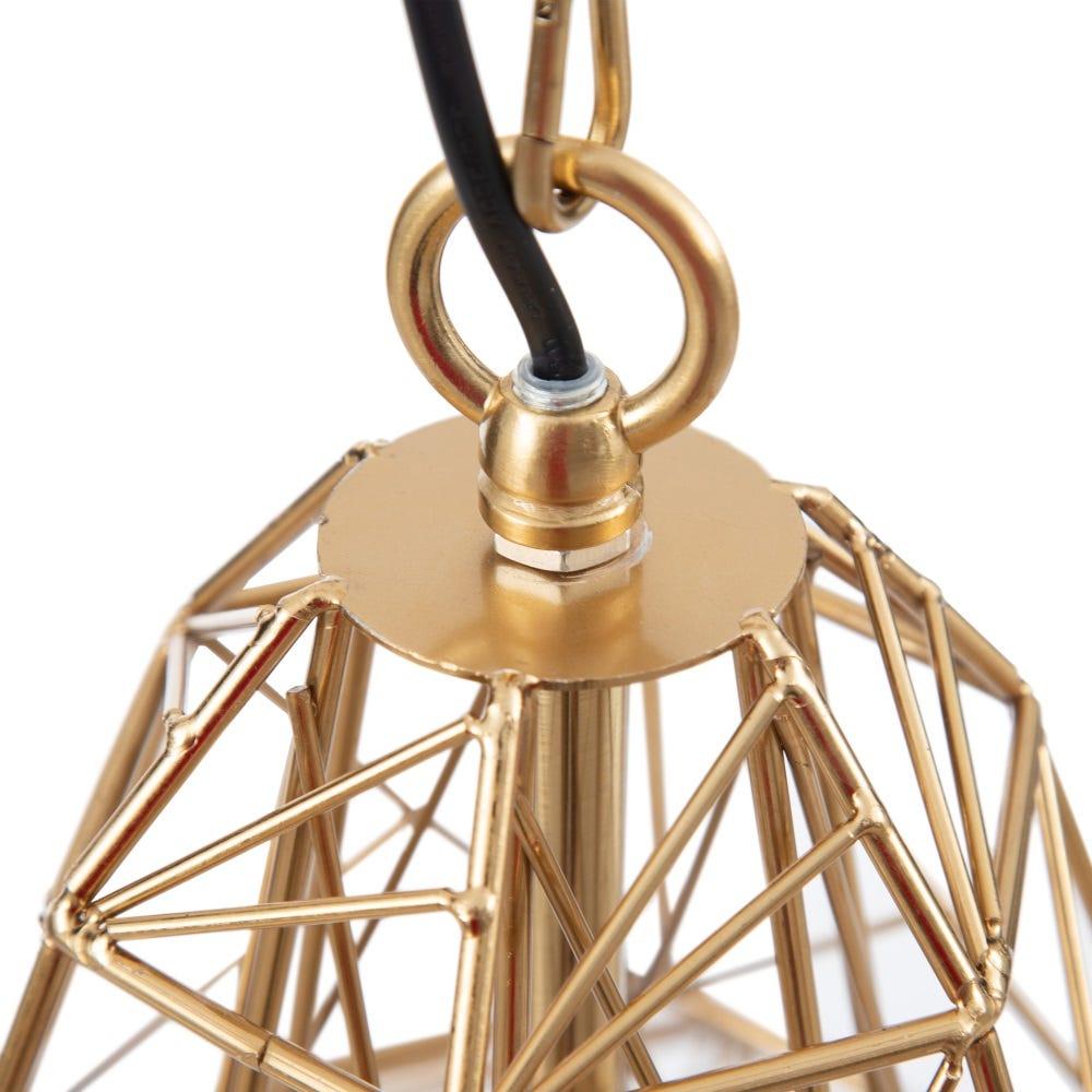 lolahome Lámpara de techo geométrica de metal de Ø 30x36 cm