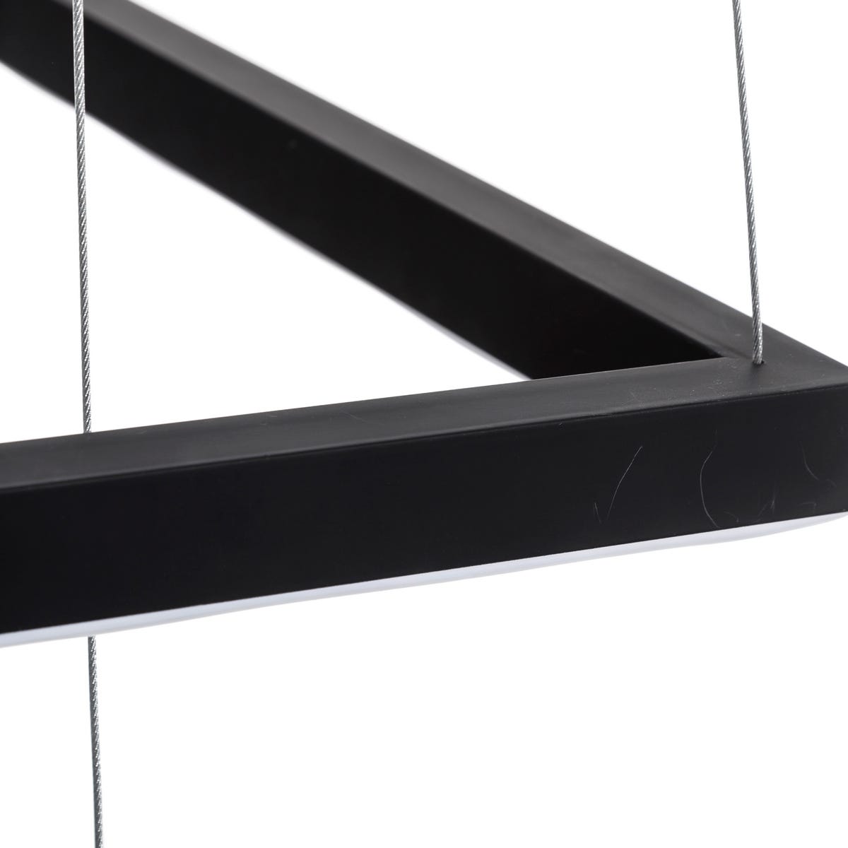 Lolahome Lámpara De Techo Led De Metal Negra De 50x50x120 Cm