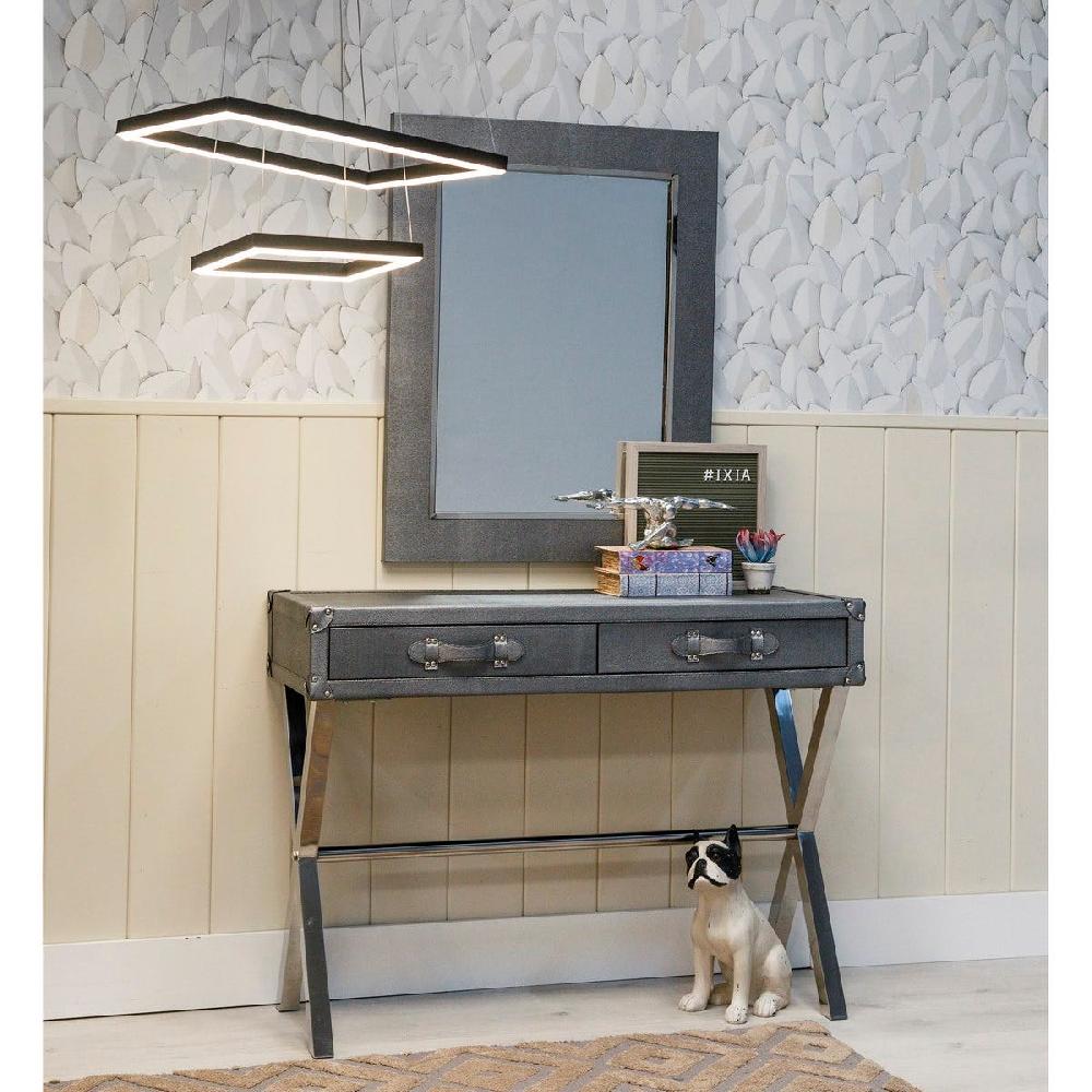 Lolahome Lámpara De Techo Led De Metal Negra De 50x50x120 Cm