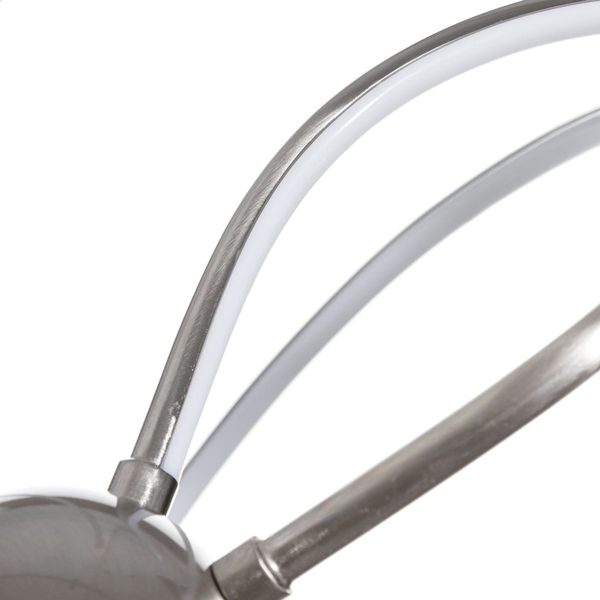 Lolahome Lámpara De Techo Sputnik Led De Metal Plateada De Ø 60x120 Cm