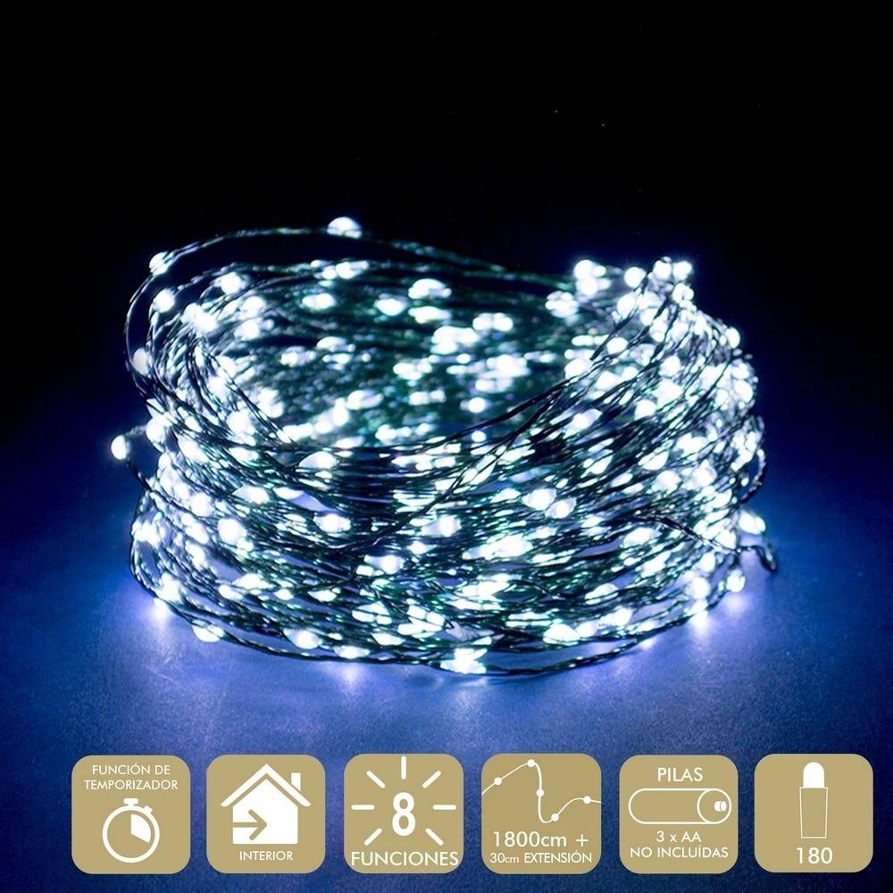 Lolahome 180 Luces Led A Pilas De 18 Metros