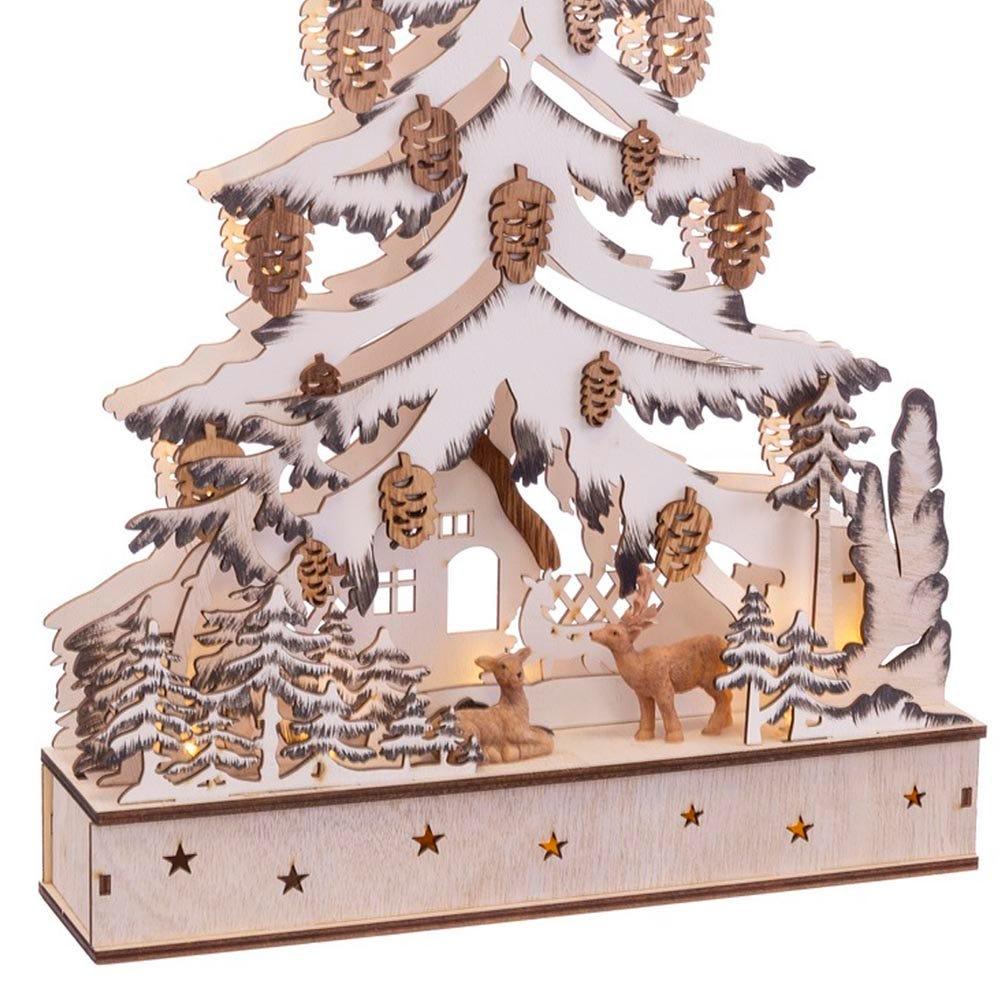 Lolahome Adorno De Navidad De Paisaje Con Luz