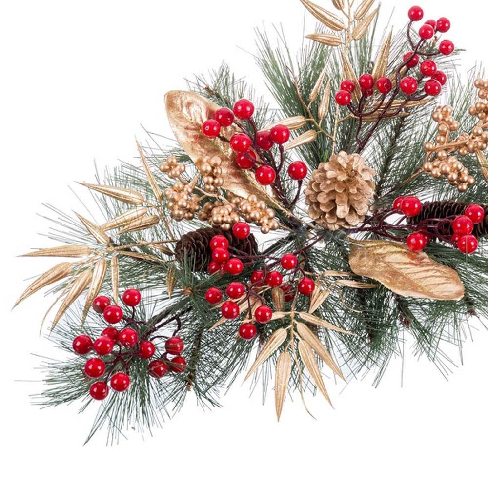 Lolahome Adorno De Navidad Para Puerta Con Acebo