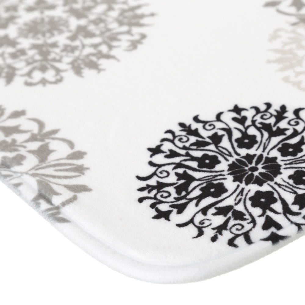 lolahome Alfombra de baño blanca de 70x45 cm