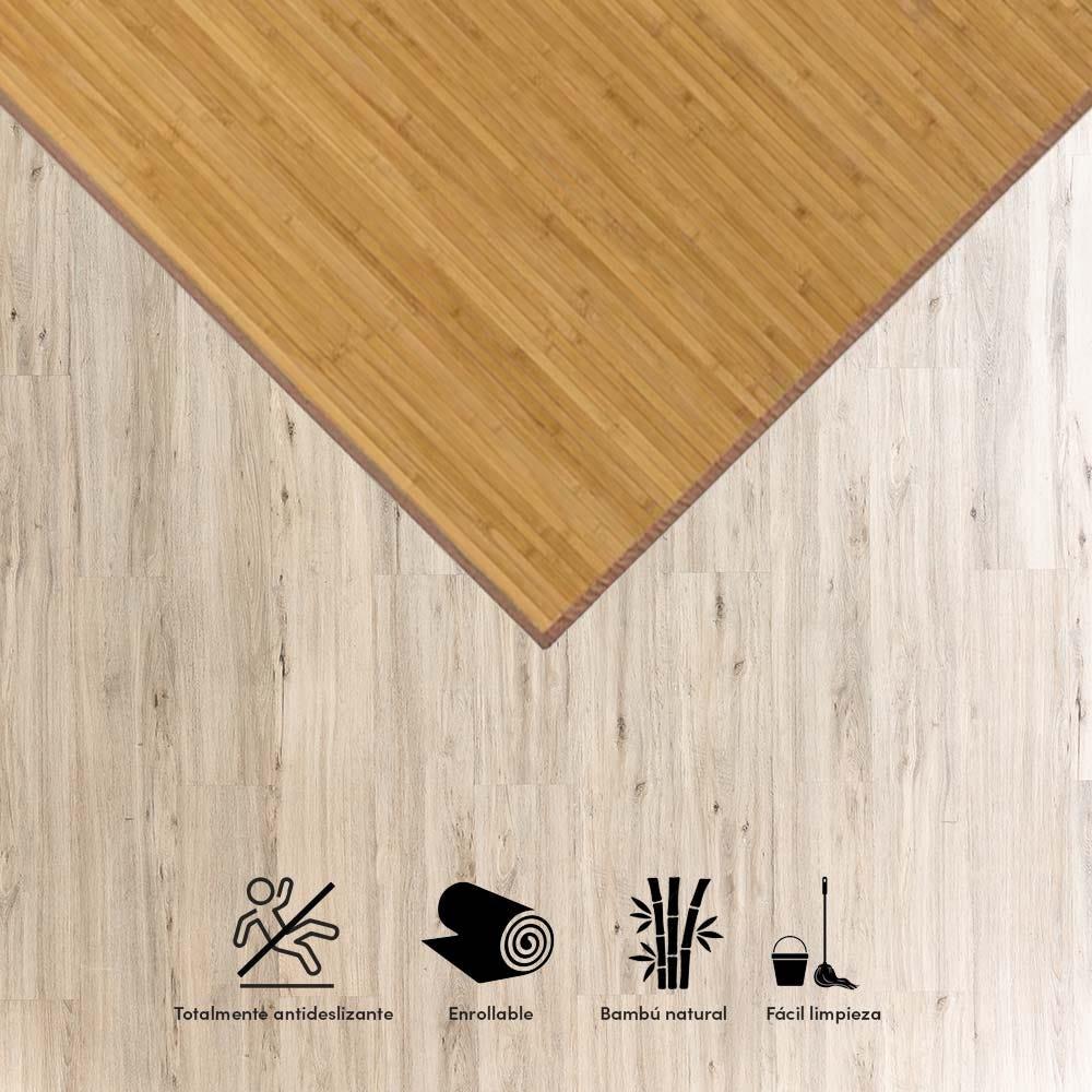 Lolahome Alfombra De Salón De Bambú De 250x180 Cm