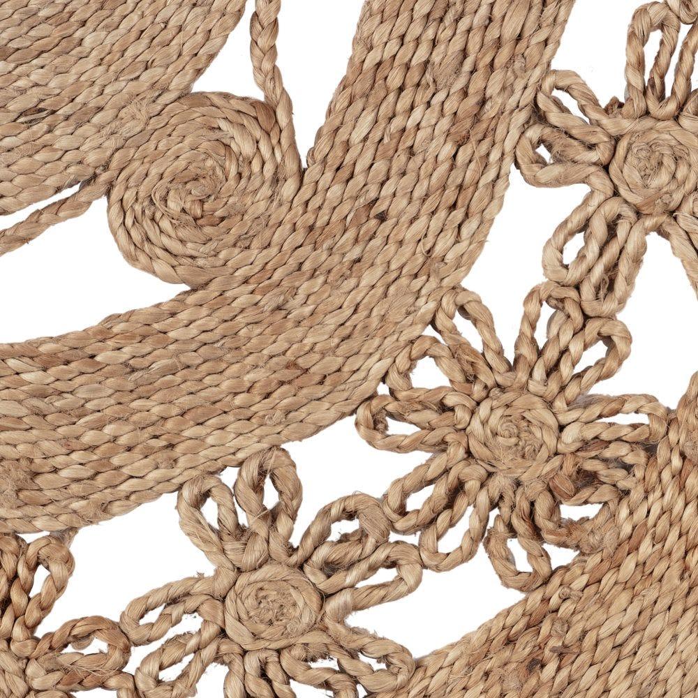 Lolahome Alfombra De Yute De 120 Cm Natural