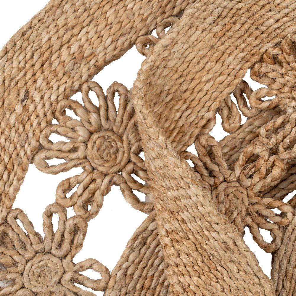 Lolahome Alfombra De Yute De 120 Cm Natural