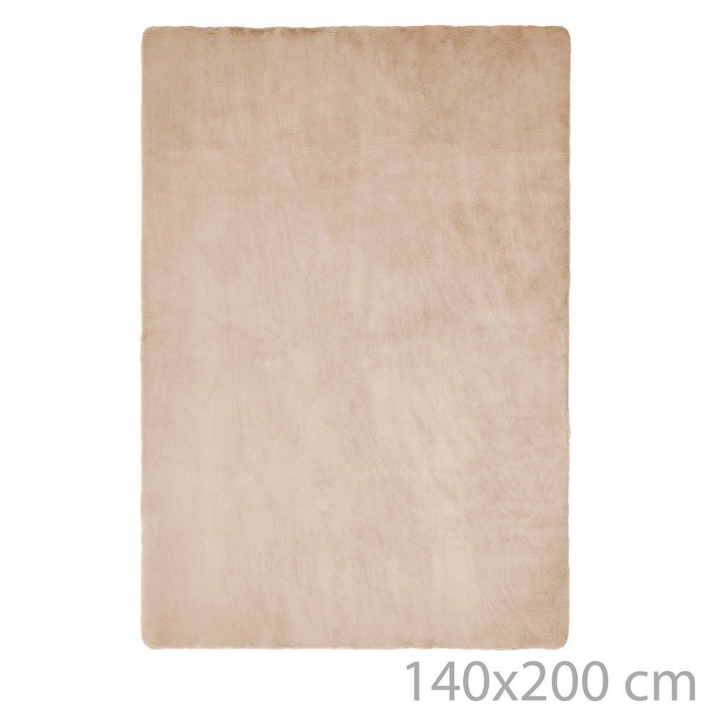 Lolahome Alfombra Pelo De 200x140 Cm Beige