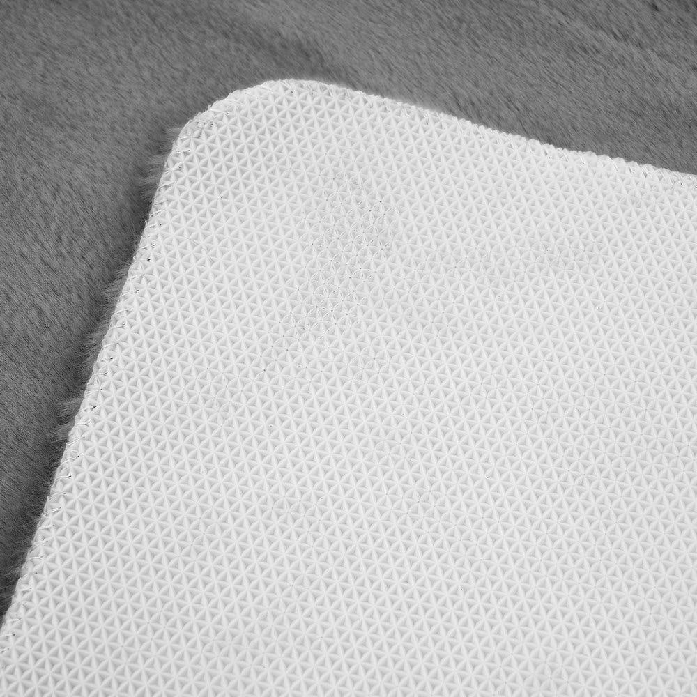 lolahome Alfombra pelo gris oscuro