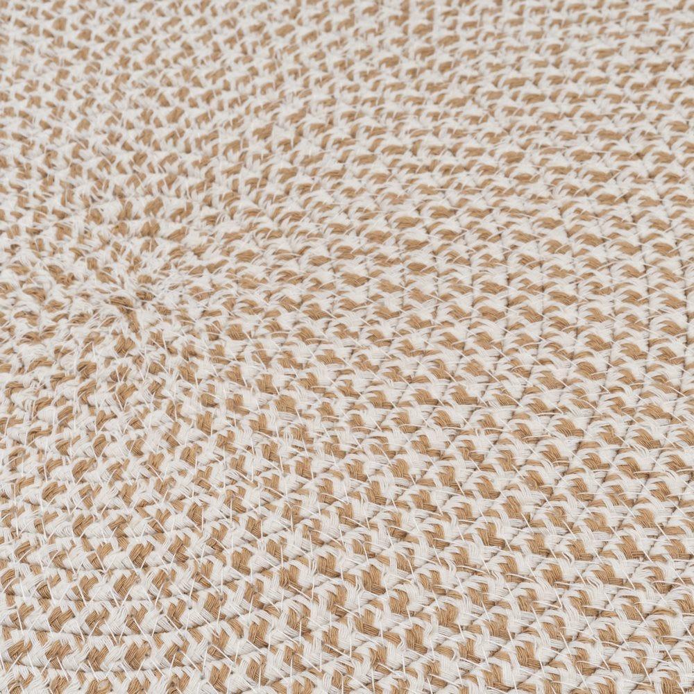 lolahome Alfombra trenzado blanco y natural