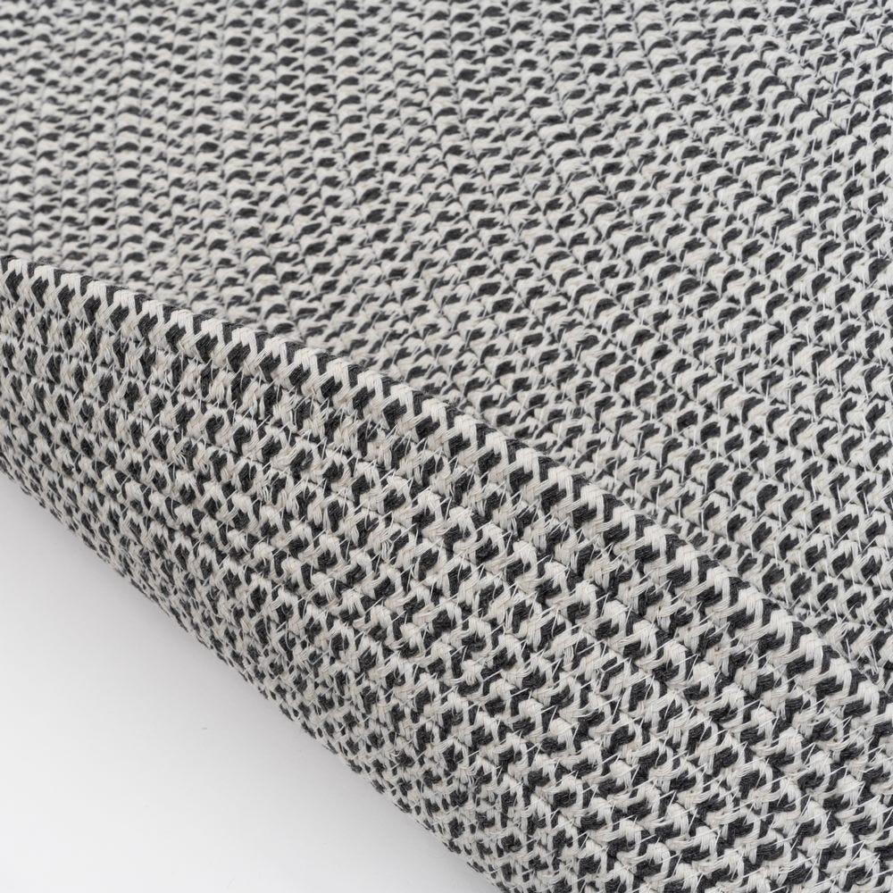 Lolahome Alfombra Trenzado Gris Y Blanco