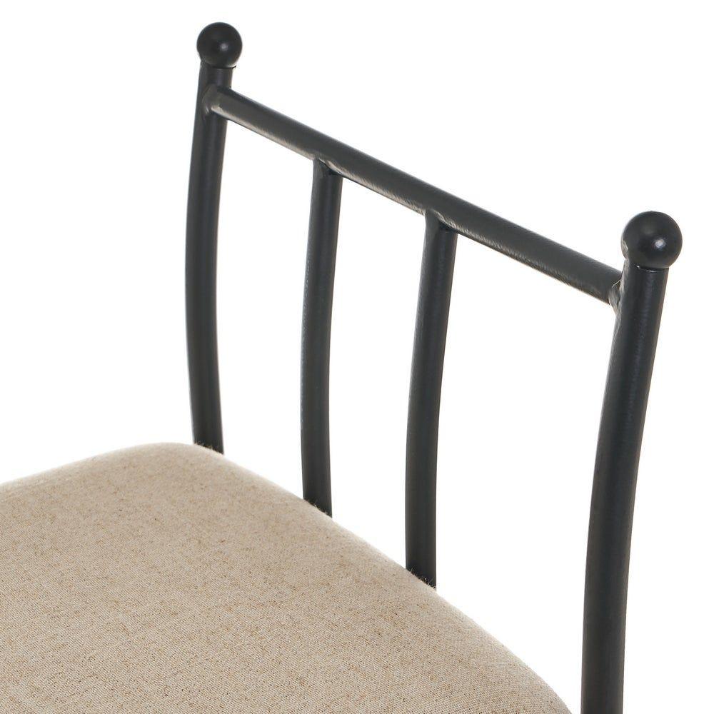 Lolahome Banqueta Pie De Cama Metálica Negra