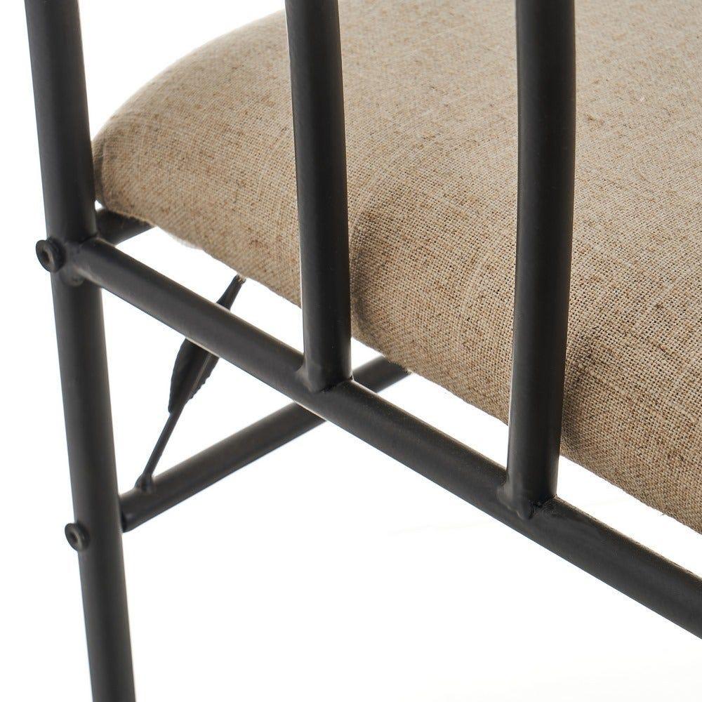 Lolahome Banqueta Pie De Cama Metálica Negra