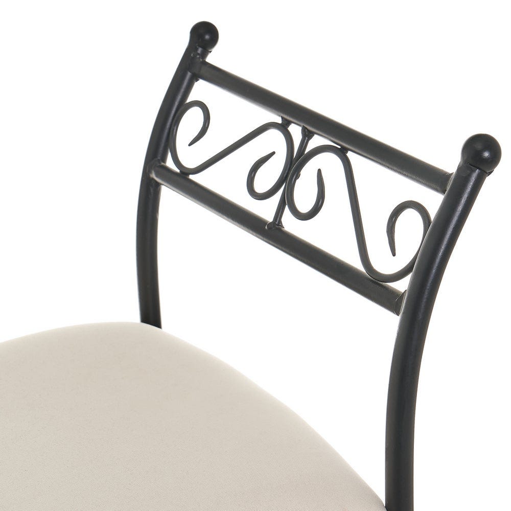 Lolahome Banqueta Pie De Cama Metálica Negra