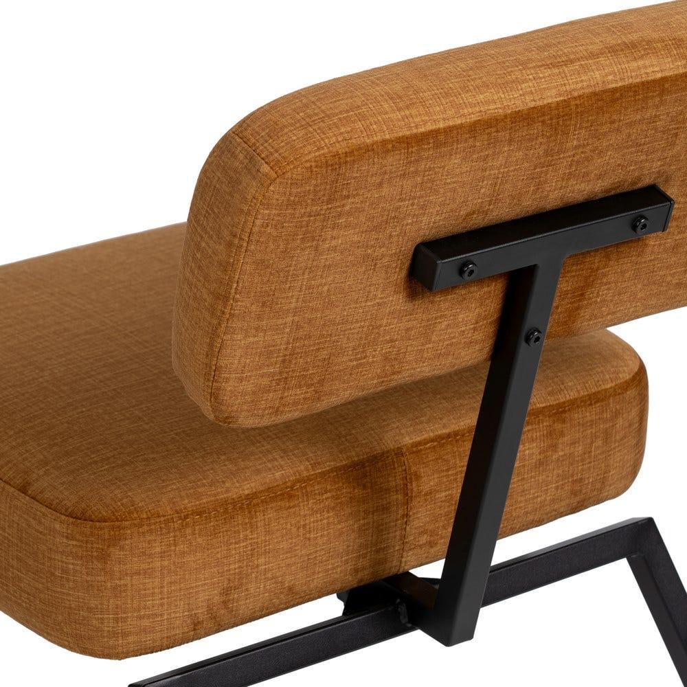 Lolahome Butaca Diseño Moderno De Tela Y Metal