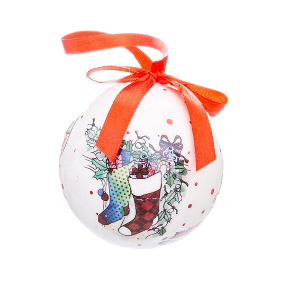 Lolahome Caja De 14 Bolas De Navidad Blancas