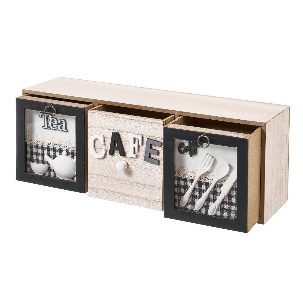 lolahome Caja infusiones negro y natural