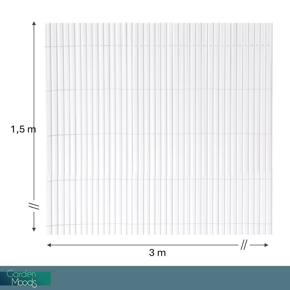 lolahome Cañizo artificial doble cara blanco