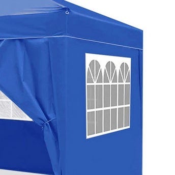 lolahome Carpa azul de 6x3 metros con laterales