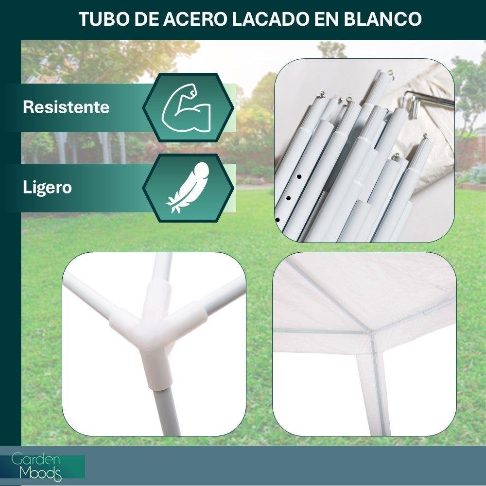 Lolahome Carpa Desmontable Blanca De 3x3 Metros