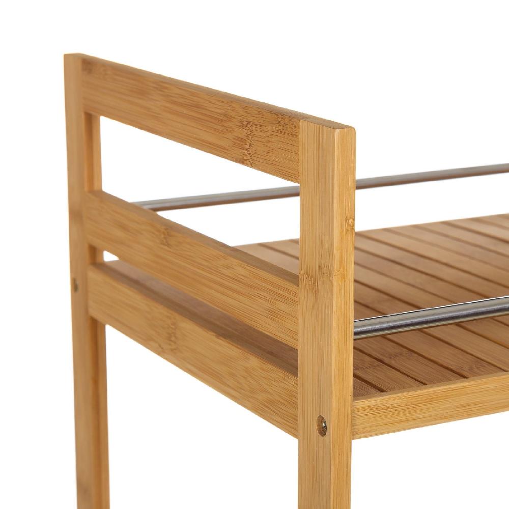 lolahome Carrito camarera de bambú natural