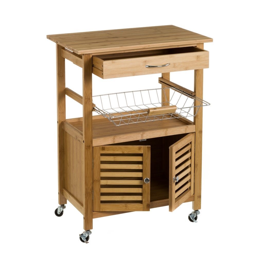 Lolahome Carro Cocina Marrón