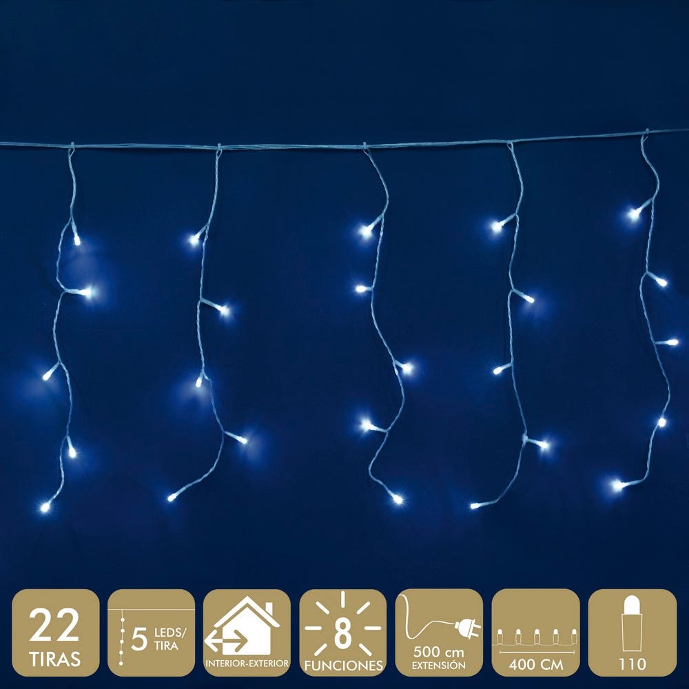 lolahome Cortina 110 luces led de 4 metros