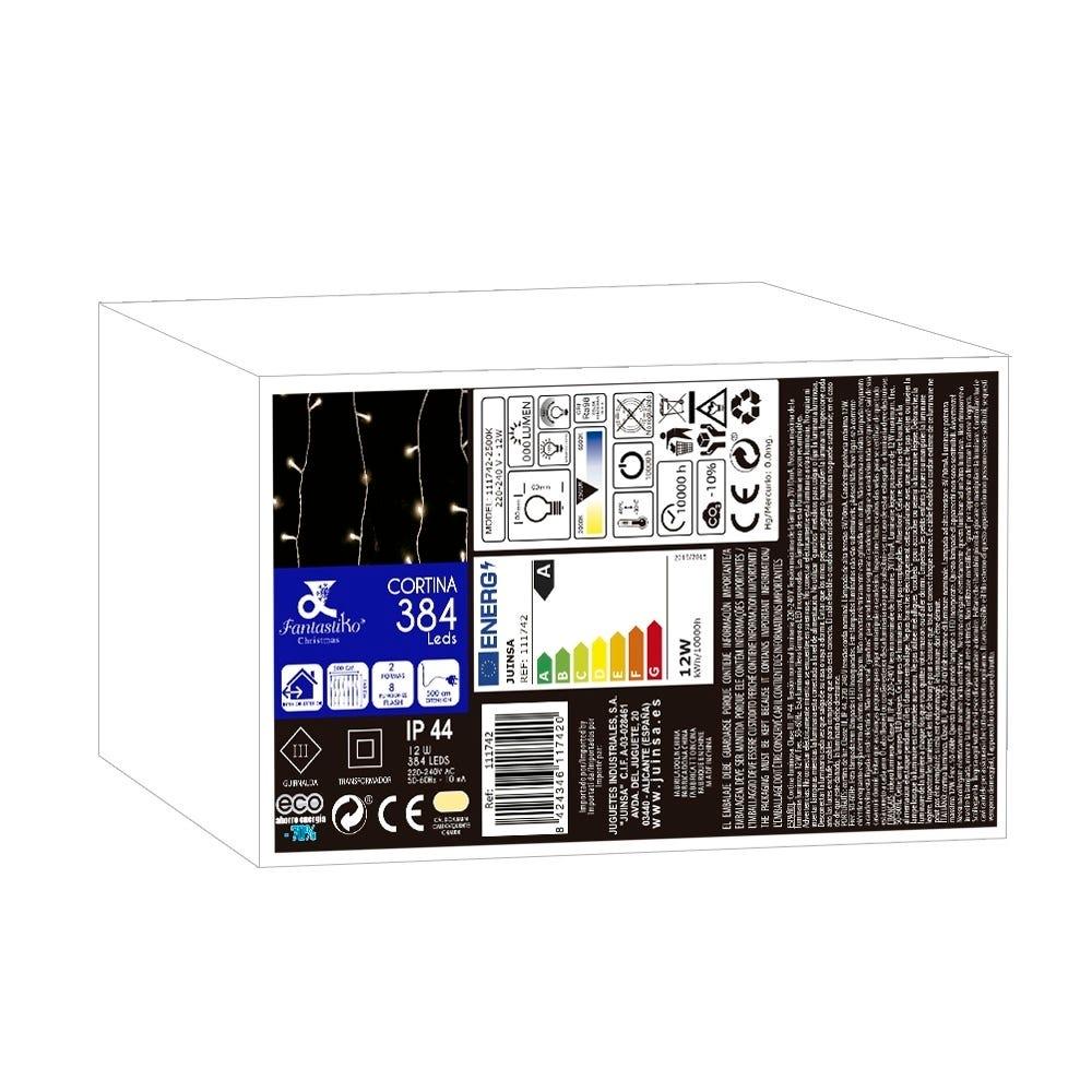 Lolahome Cortina 384 Luces Led 3 Metros