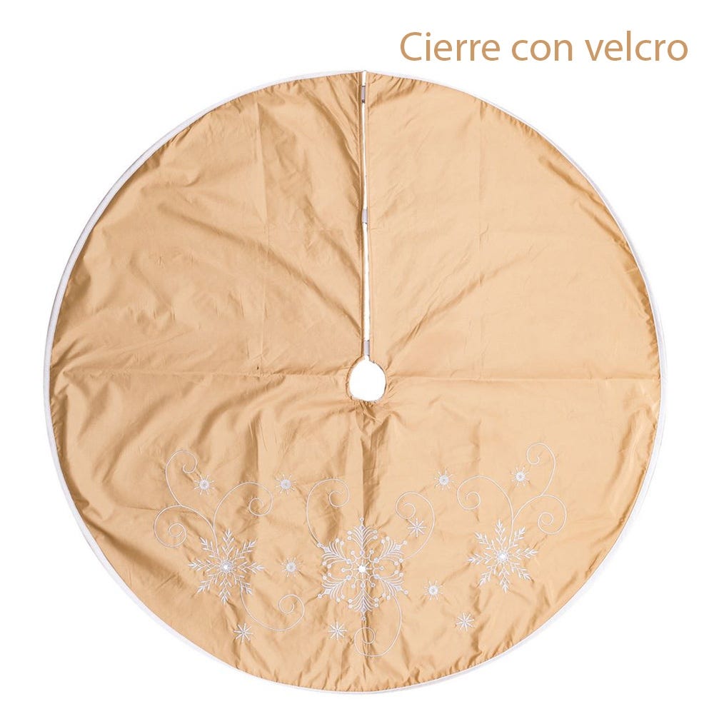 lolahome Cubre pie de Navidad de tela de 120 cm