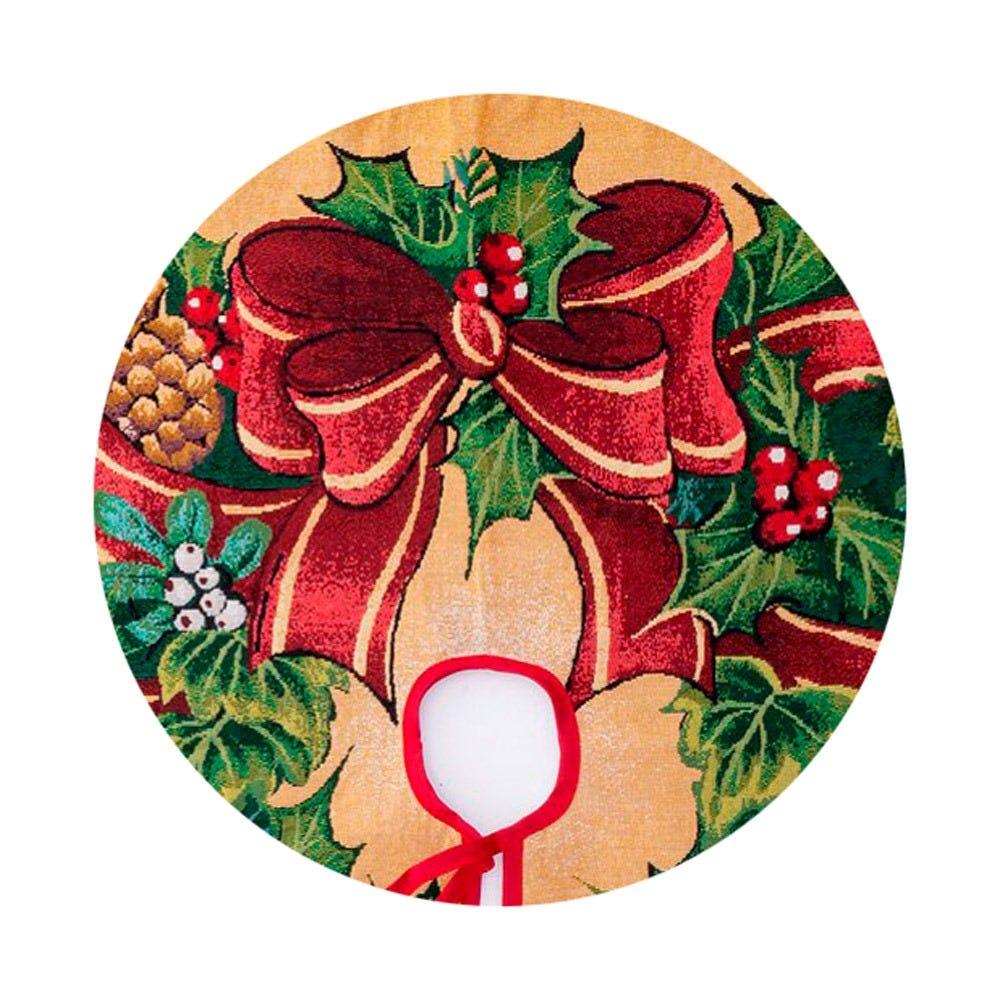 Lolahome Cubre Pie De Navidad De Tela De 130 Cm