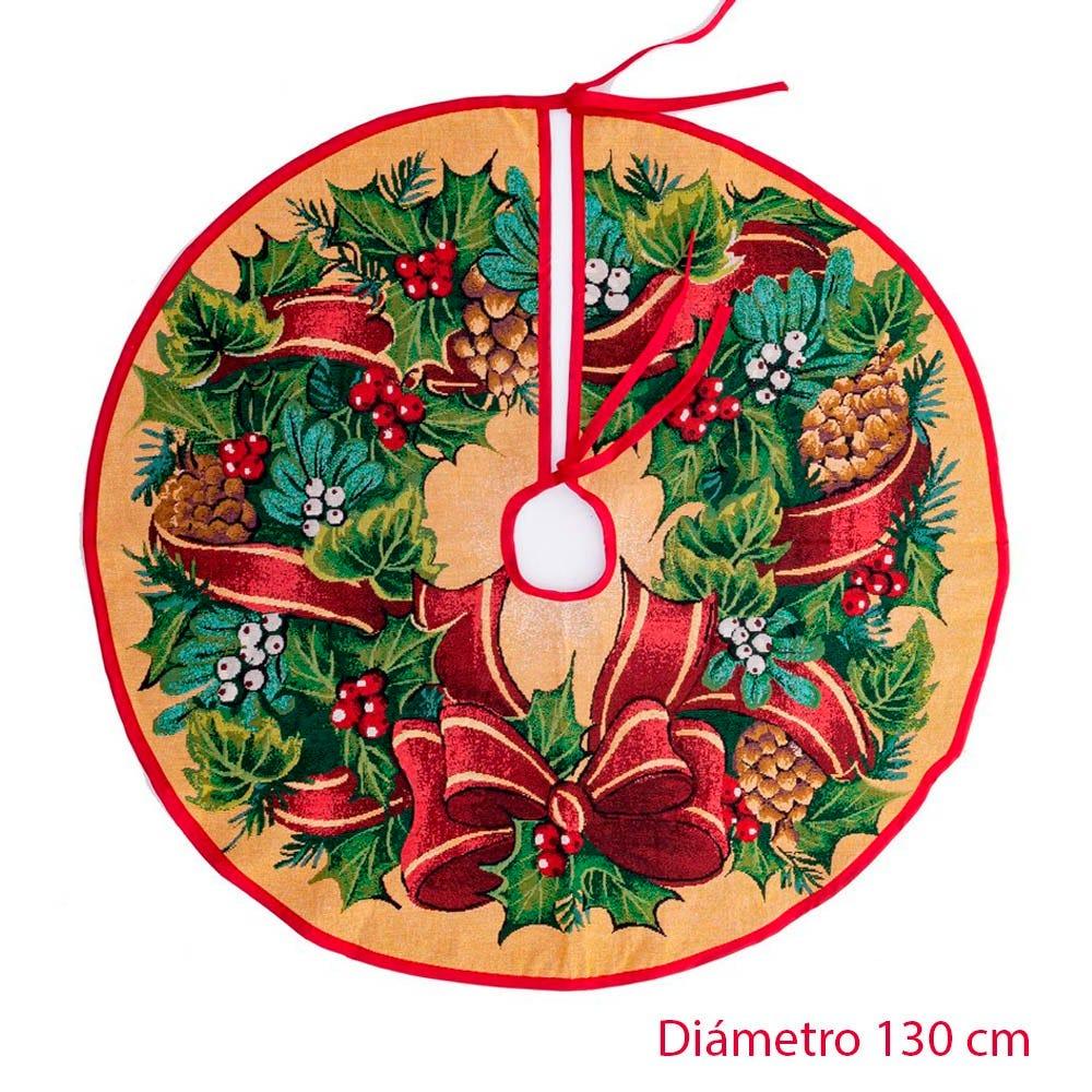 Lolahome Cubre Pie De Navidad De Tela De 130 Cm