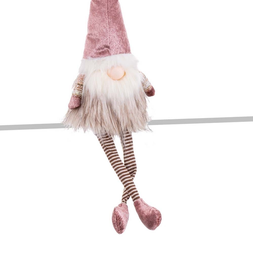 Lolahome Duende De Navidad Rosa 56cm